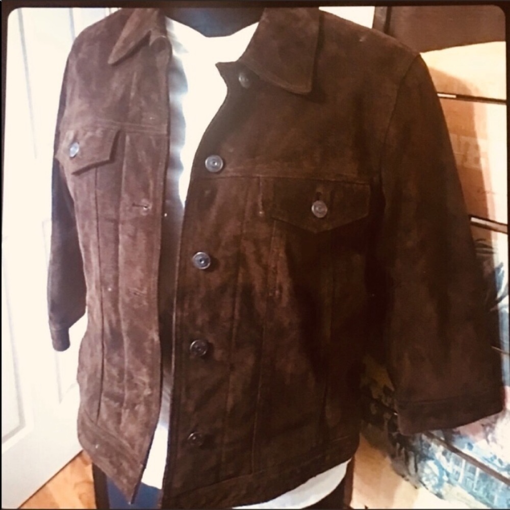 Western style suede jacket